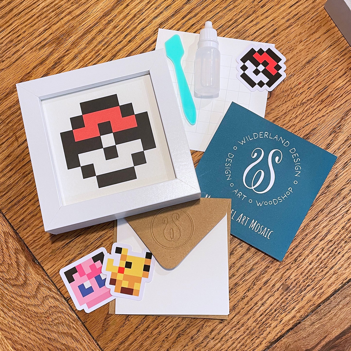 Pixel Art Mosaic Mini Kit - Pokeball