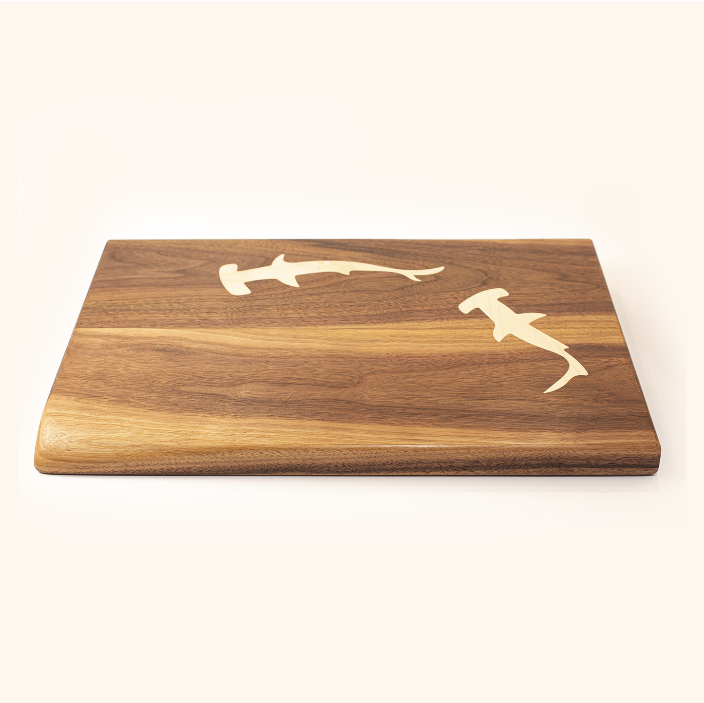 Walnut with Maple Shark Inlay Chopping Board