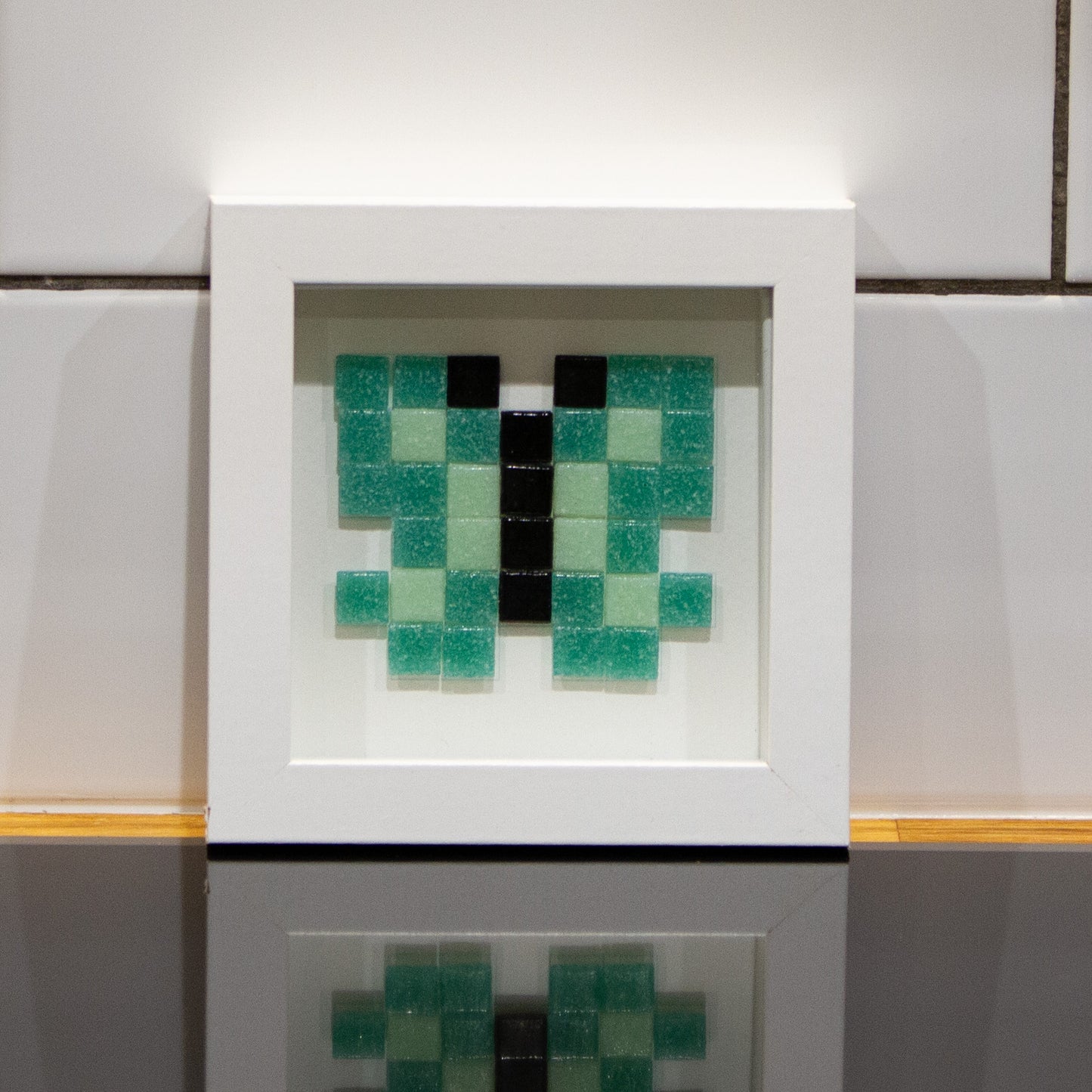 Pixel Art Mosaic Mini Kit - Green Butterfly